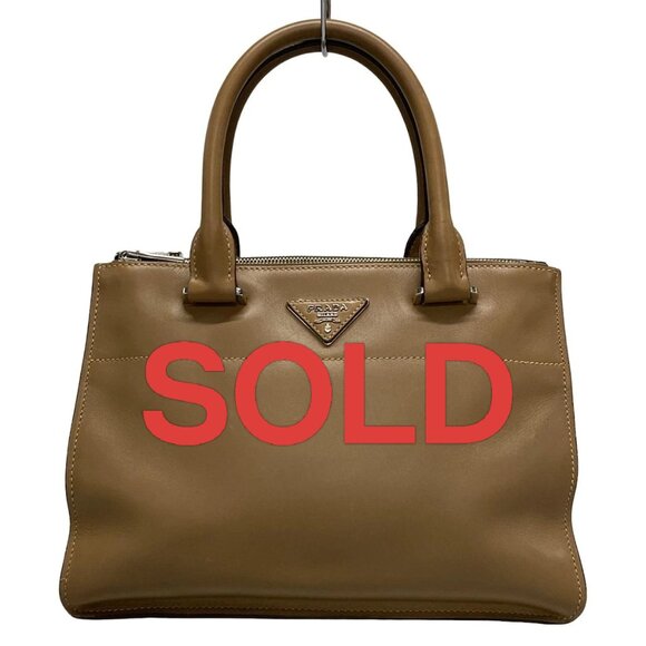 Prada Handbags - PRADA - Brown Leather Tote Bag 543-061625